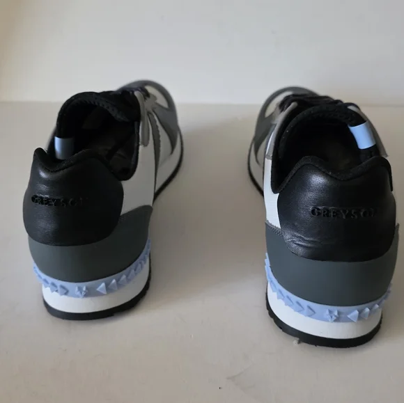 Men's Greyson and White Sneakers - Picture 6 of 9